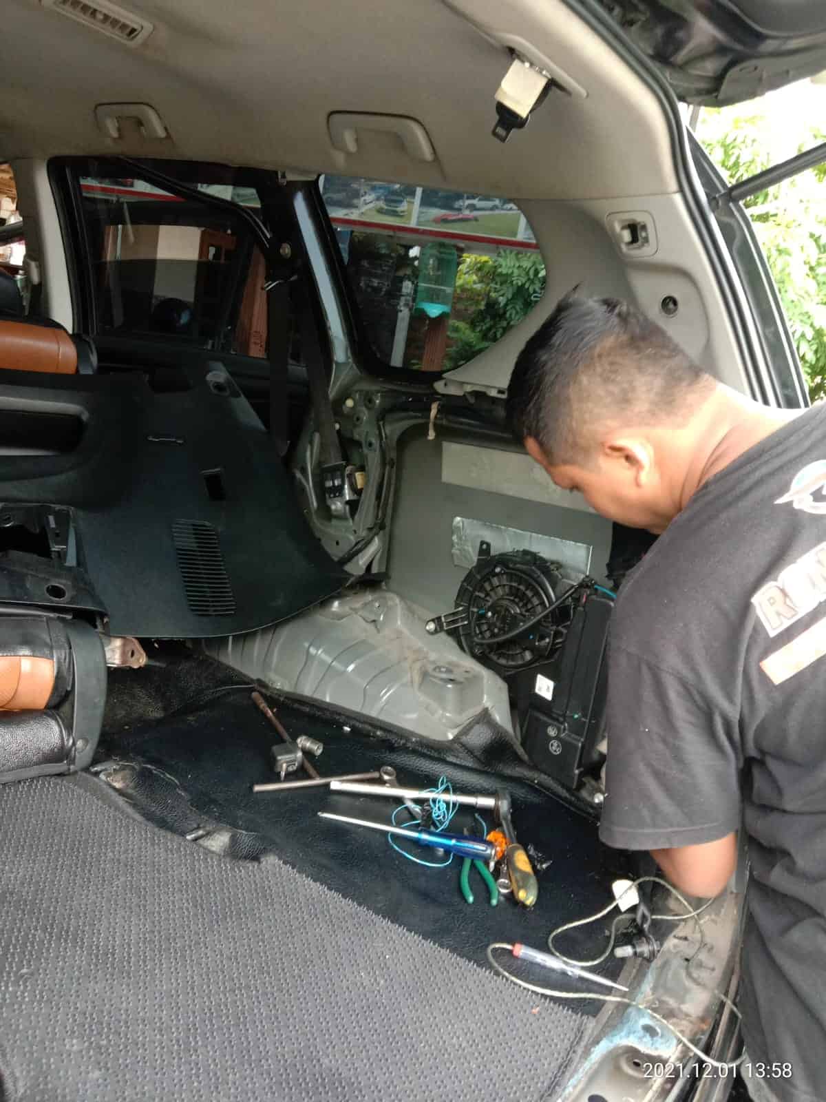 service cuci ac mobil double blower